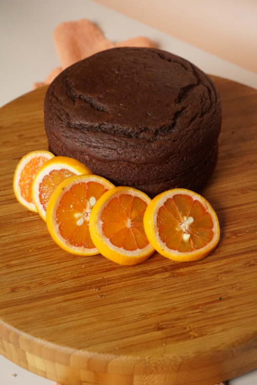 Vegan Chocolate Orange Cardamom Cake